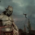 The Elder Scrolls Online - vampiro con forma de Señor de la Noche, piel pálida y murciélagos volando en un paisaje oscuro y brumoso
