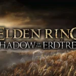 Elden Ring - Shadow of the Erdtree, arte principal del DLC con la figura encapuchada en el Reino de las Sombras