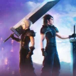 Final Fantasy VII Ever Crisis - pantalla de combate mostrando a Cloud, Tifa y Aerith