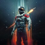 Starfield - astronauta con traje espacial y arma equipada, listo para explorar el universo y subir sus habilidades