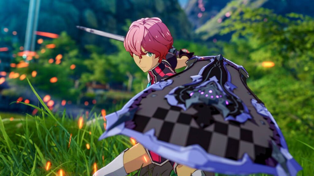 Blue Protocol: Star Resonance - Personaje anime en combate con equipamiento del juego