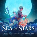 Sea of Stars - portada del RPG por turnos de Sabotage Studio con los Niños del Solsticio
