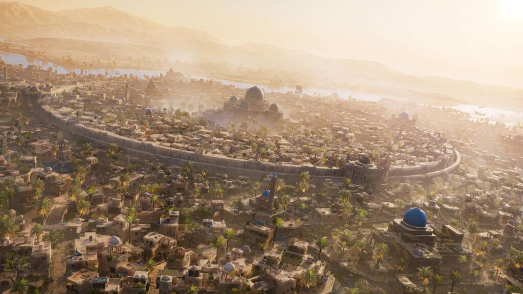 Assassin's Creed Mirage - Vista aérea de Bagdad recreada en el juego de Ubisoft