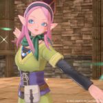 Dragon Quest Monsters: El príncipe oscuro - ilustración de la protagonista con su arma junto a un monstruo compañero