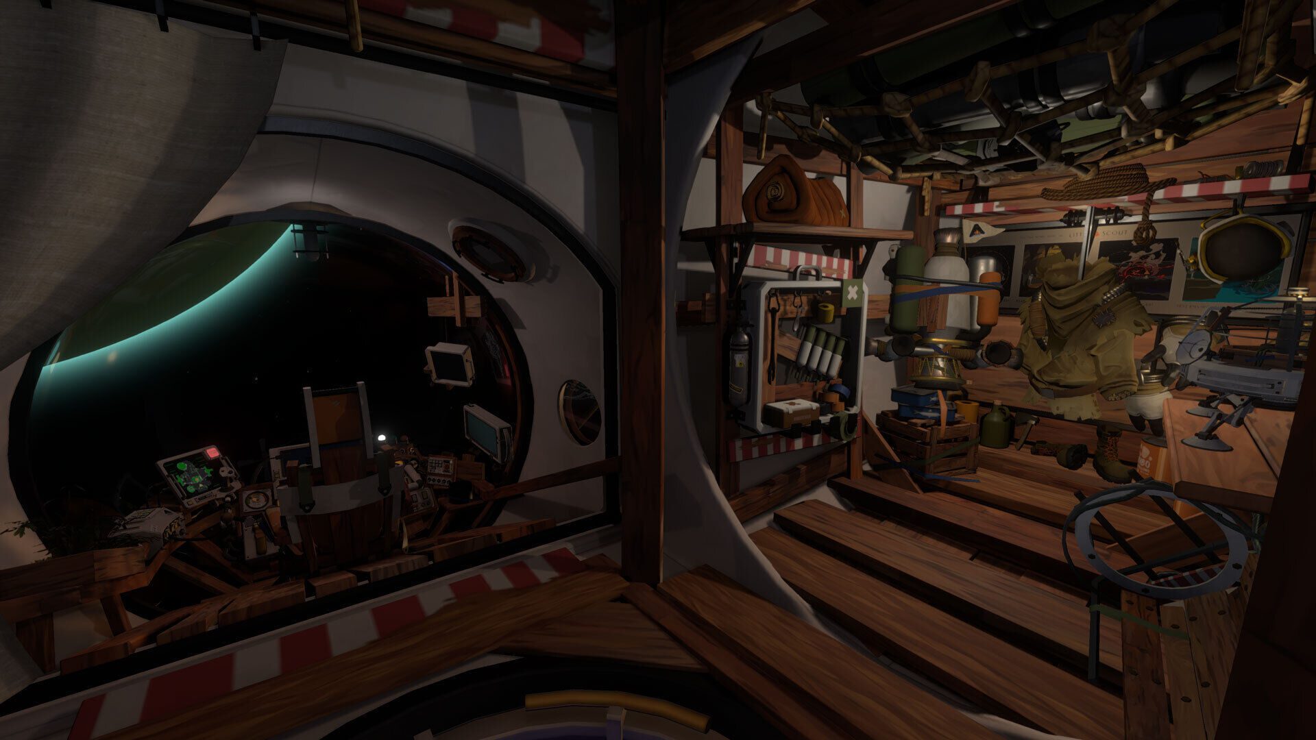 Outer Wilds - Paisaje del sistema solar Hearthian con planetas visibles
