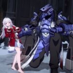 Honkai: Star Rail - Clara junto a Svarog en pose de combate