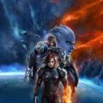 Mass Effect: The Board Game Priority Hagalaz - caja del juego con miniaturas de Shepard y el equipo