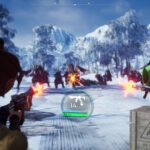 Palworld - Escena de crianza y combate con Pals en el mundo de Palworld