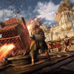 Skull and Bones - barco pirata navegando en combate naval en el océano índico