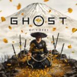 Ghost of Yotei - portada oficial del juego con Atsu en la montaña Yotei