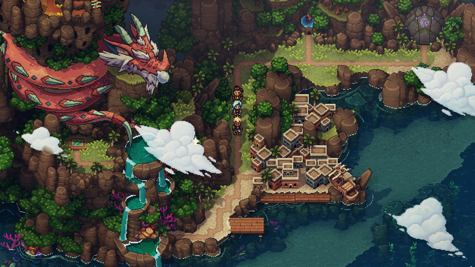 Sea of Stars - Exploración del mapa y mundo en pixel art – Juegosrpg.com