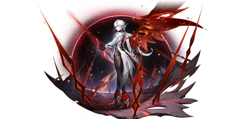 Genshin Impact - Arlecchino arte oficial del personaje - Juegosrpg.com
