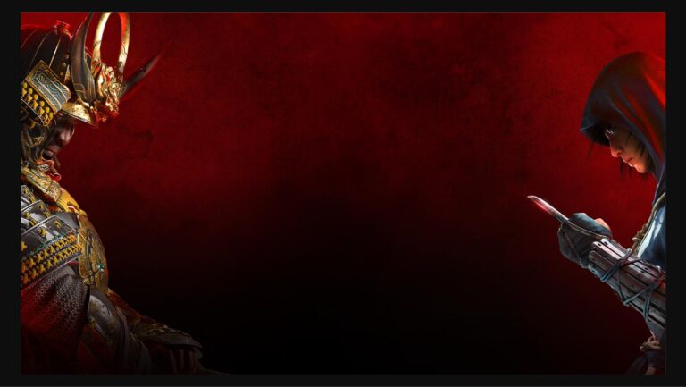 Assassin's Creed Shadows - Arte oficial con Yasuke y Naoe enfrentados - Juegosrpg.com