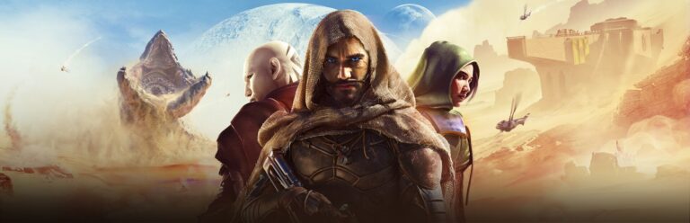 Dune: Awakening - Banner oficial del juego survival MMORPG de Funcom ambientado en Arrakis - Juegosrpg.com