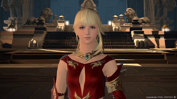 Final Fantasy XIV - Personaje femenino en entorno exótico - Juegosrpg.com