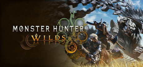 Monster Hunter Wilds - Banner oficial del juego con paisaje y cazadores - Juegosrpg.com
