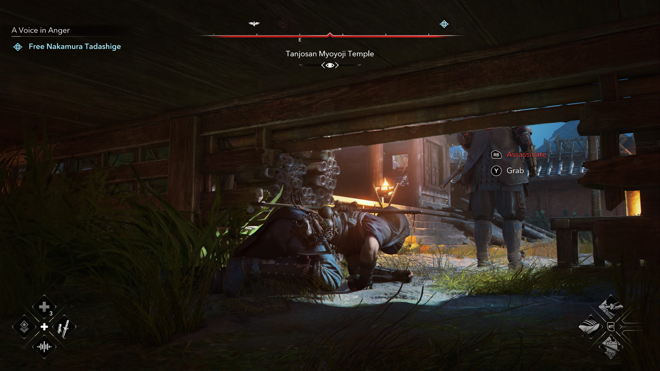 Assassin's Creed Shadows - Naoe en acción sigilosa con katana - Juegosrpg.com