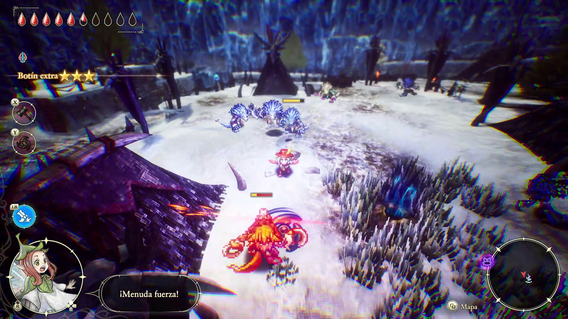 The Adventures of Elliot: The Millennium Tales - enfrentamiento contra jefes de mazmorra - Juegosrpg.com