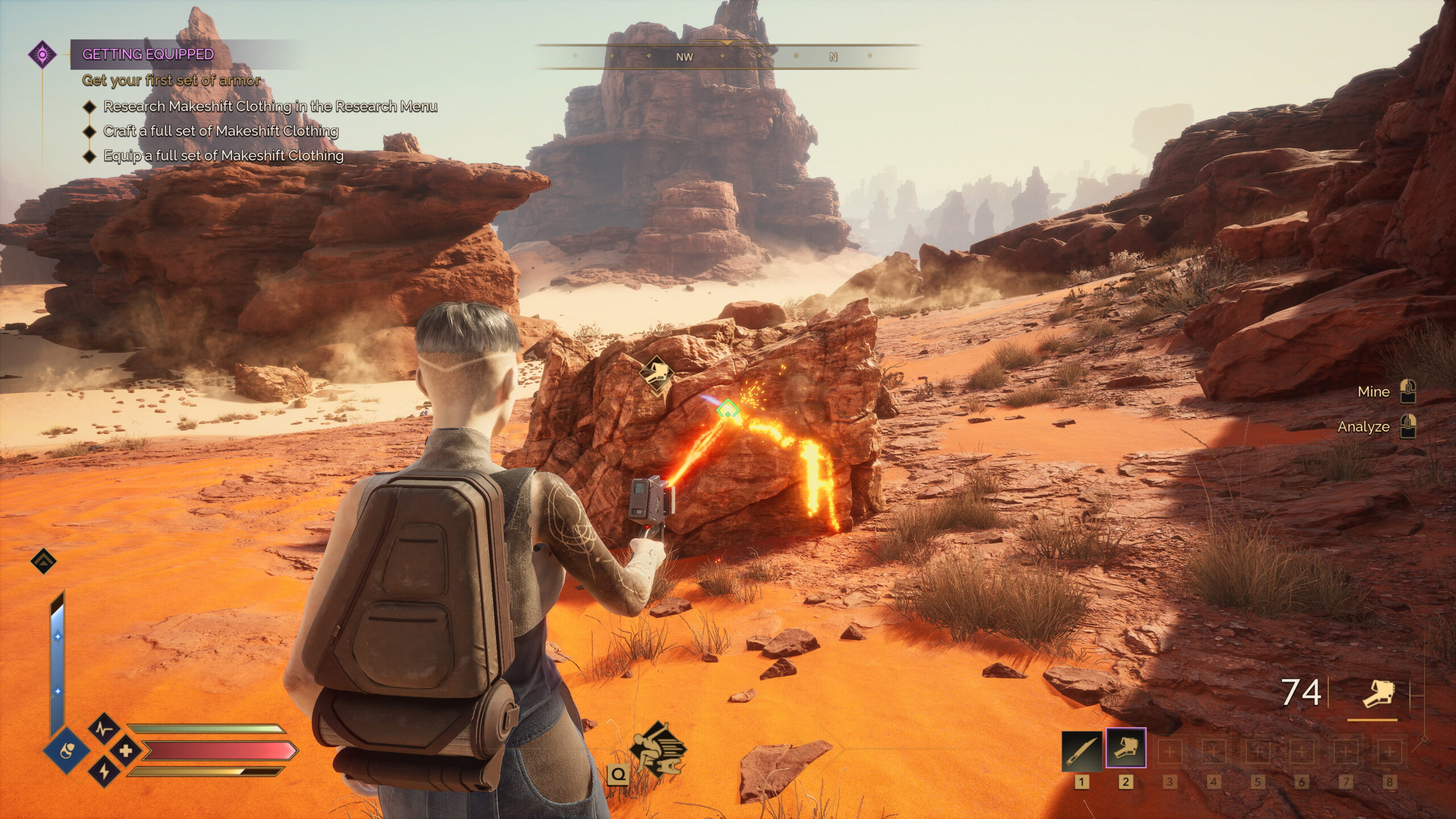 Dune: Awakening - ornithóptero volando de noche sobre Arrakis - Juegosrpg.com
