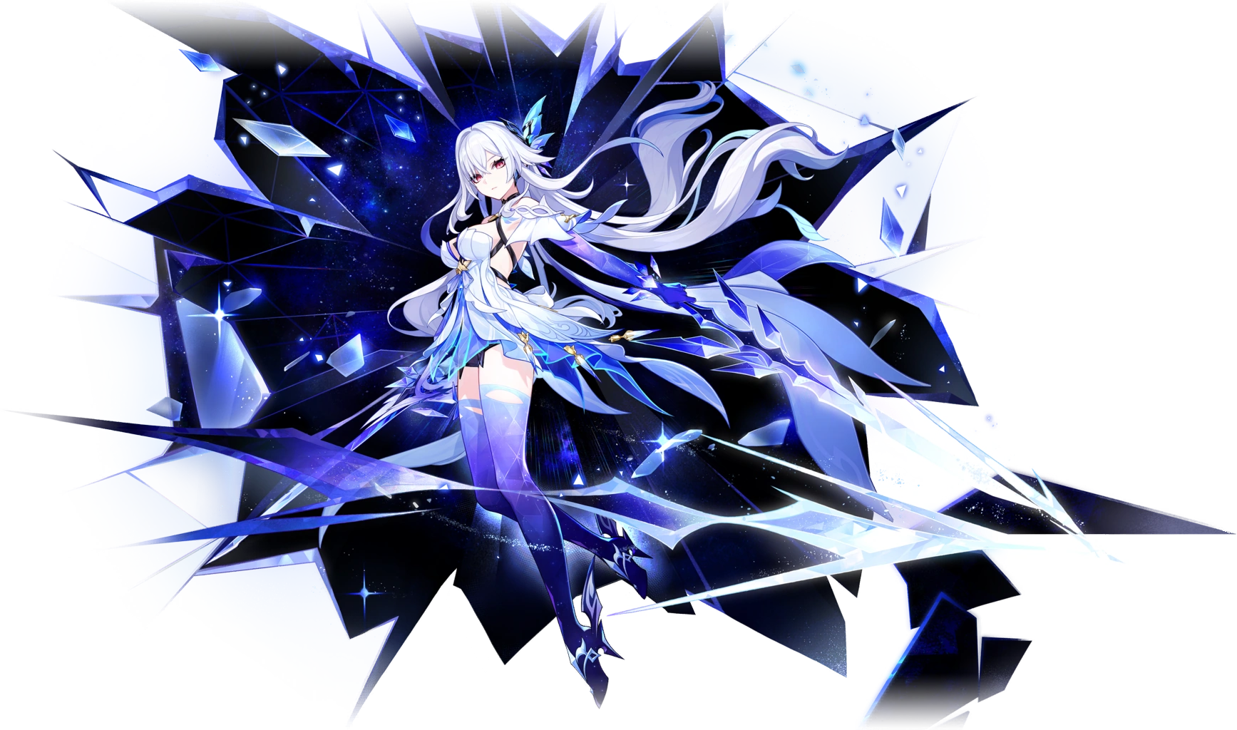 Genshin Impact - Skirk arte oficial del deseo - Juegosrpg.com