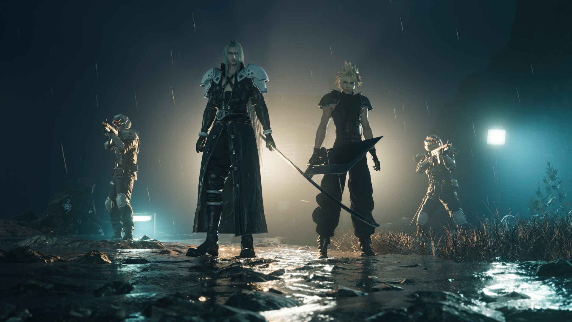 Final Fantasy VII Rebirth - Cloud y Sephiroth en combate