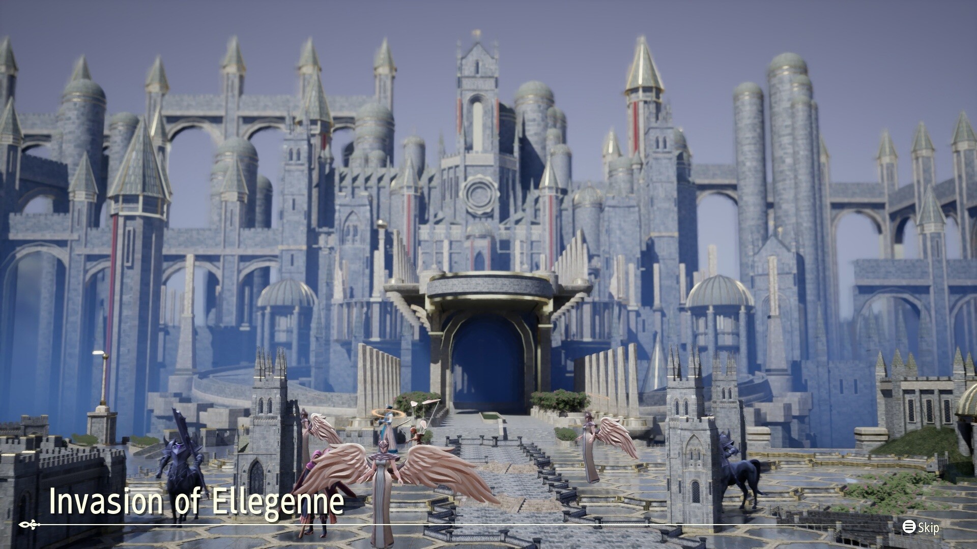 Brigandine Abyss - Cinematica de la invasion del castillo de Ellegenne - Juegosrpg.com