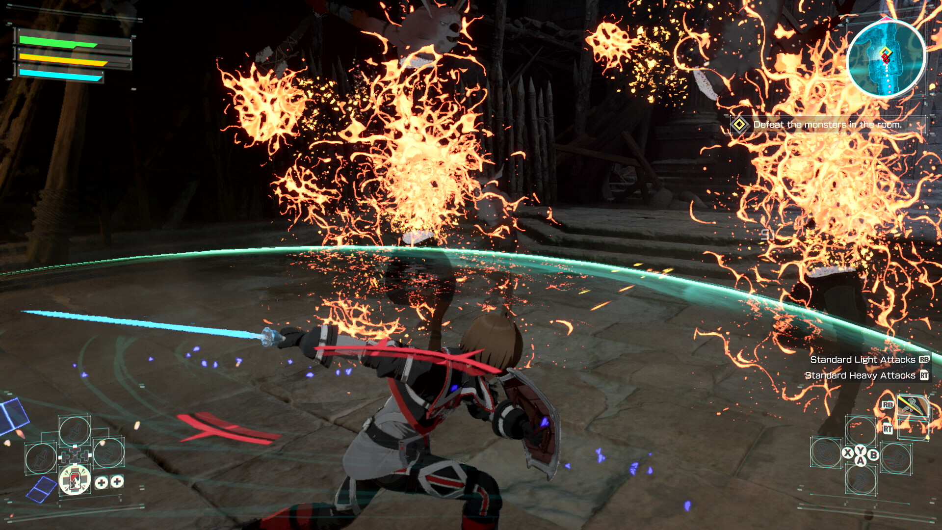Echoes of Aincrad - Combate contra un jefe con efectos de fuego - Juegosrpg.com