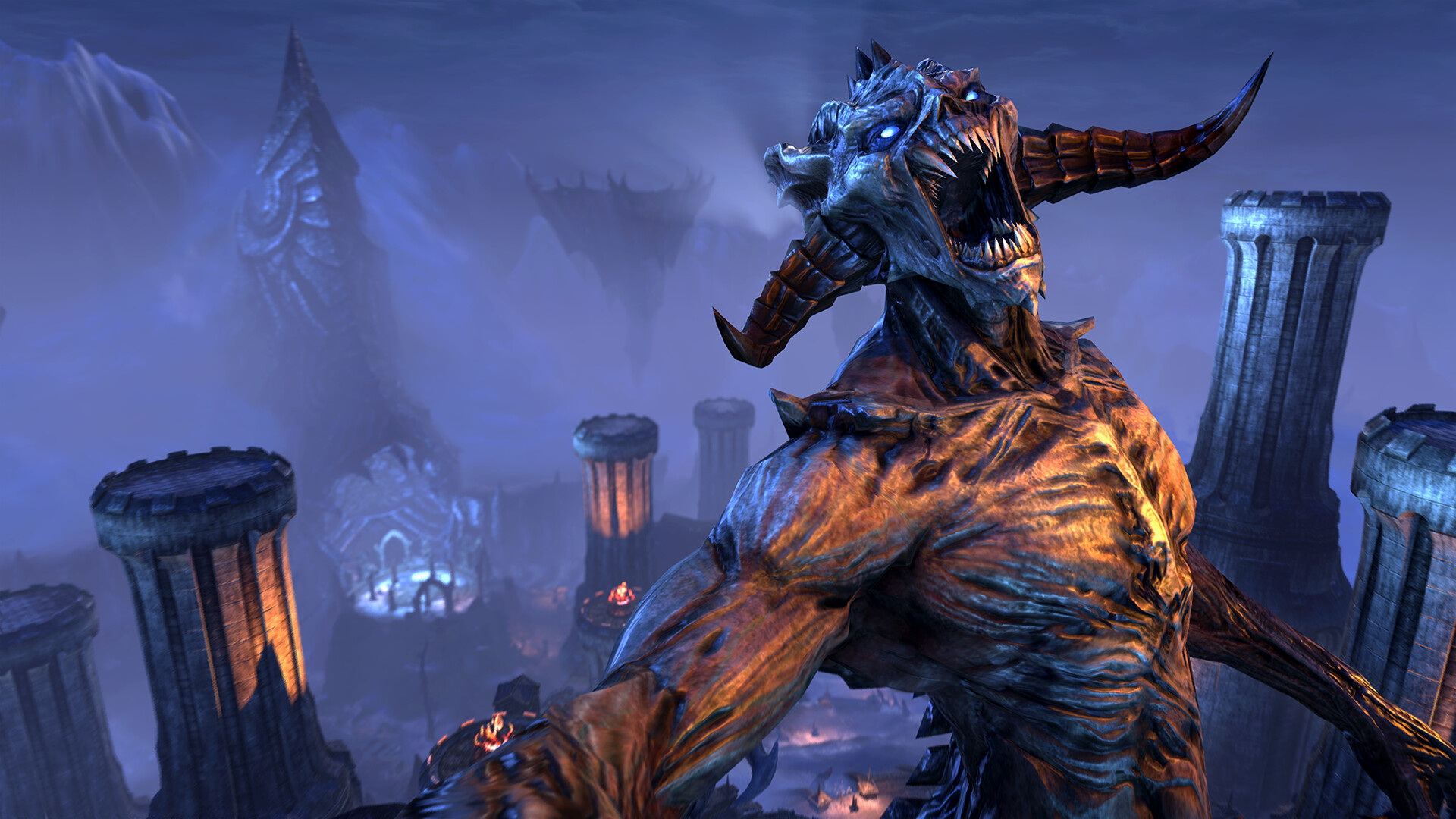 The Elder Scrolls Online - exploracion de una zona de fantasia con companero cerca - Juegosrpg.com