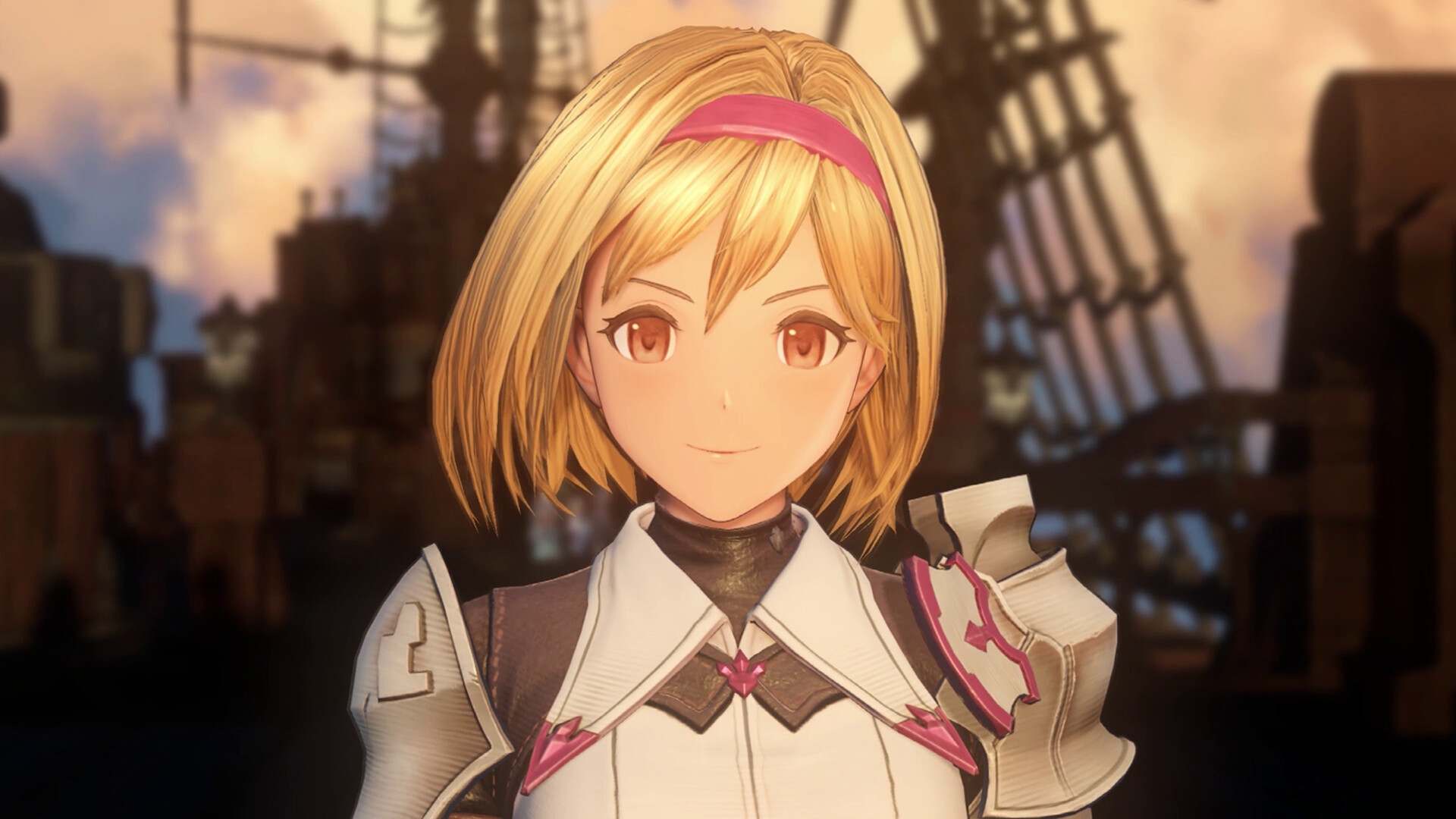 Granblue Fantasy: Relink - Primer plano de un personaje durante una escena narrativa a bordo del barco - Juegosrpg.com