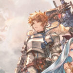 Granblue Fantasy: Relink - Arte clave con la tripulación y un dragón enemigo - Juegosrpg.com