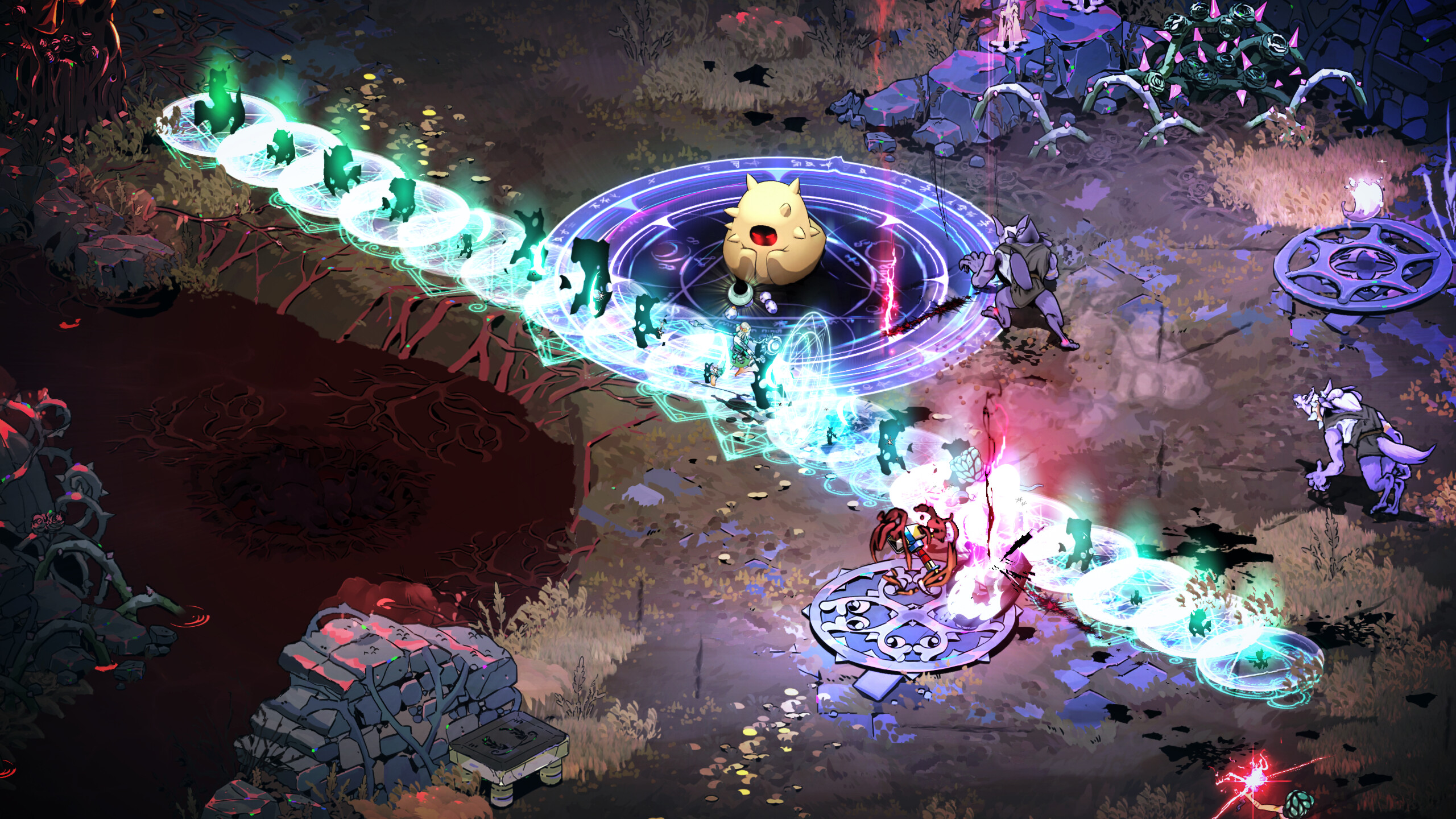 Hades II - combate cuerpo a cuerpo contra enemigos en una cripta - Juegosrpg.com