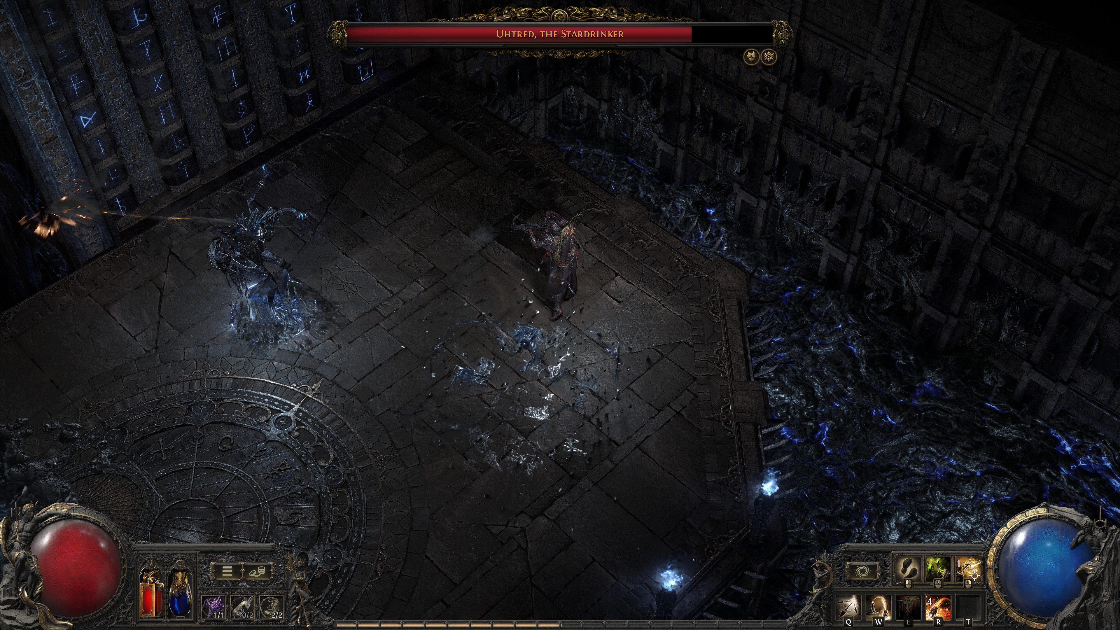 Path of Exile 2 - enfrentamiento contra Uhtred el Bebedor de Estrellas en una cripta - Juegosrpg.com