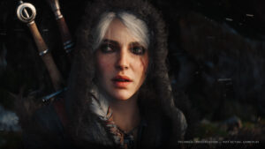The Witcher 4 - Primer plano de Ciri con cicatrices en el rostro en la demo técnica de Unreal Engine 5 - Juegosrpg.com