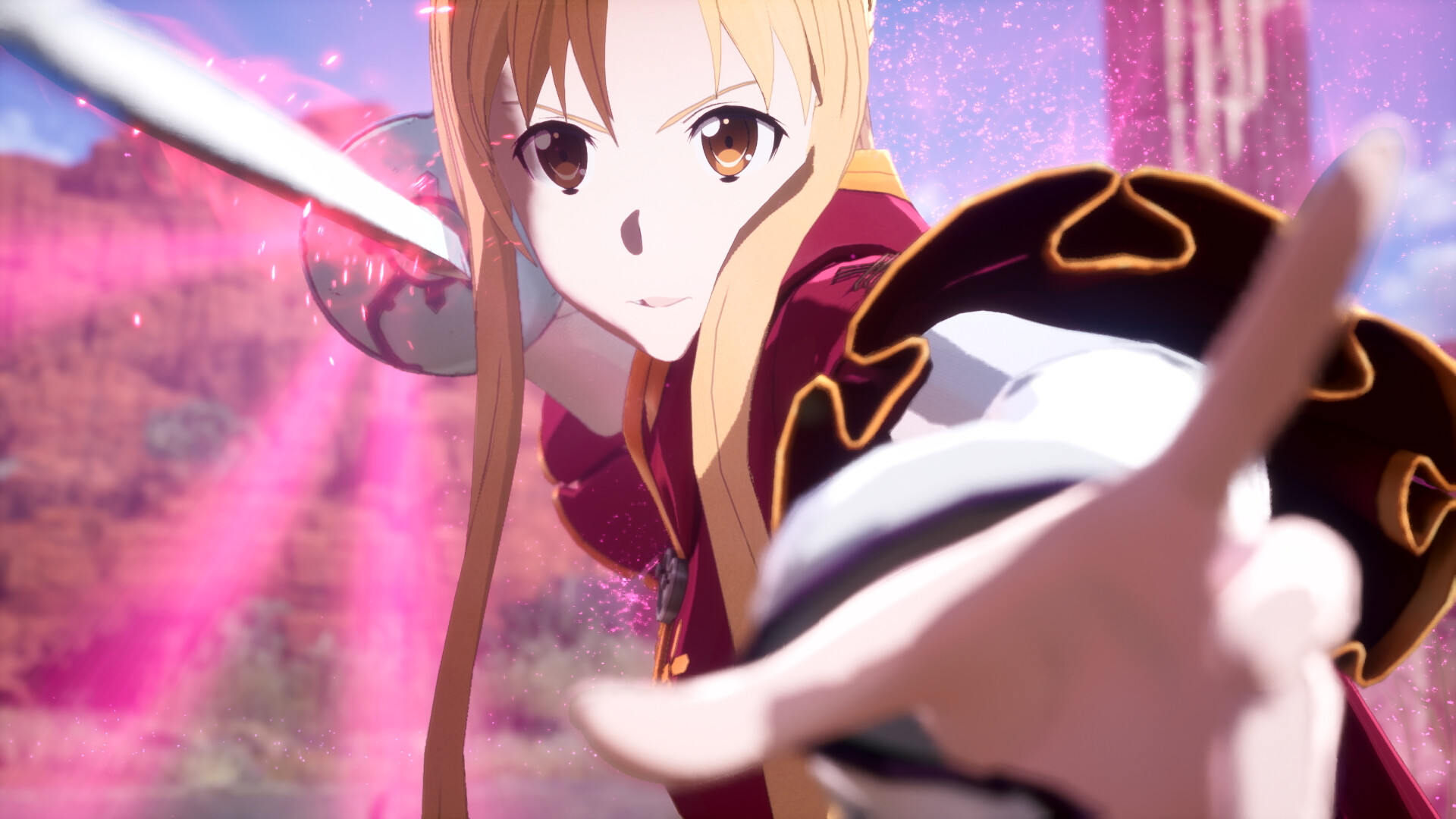Echoes of Aincrad - Asuna preparando un ataque especial como compañera de combate - Juegosrpg.com
