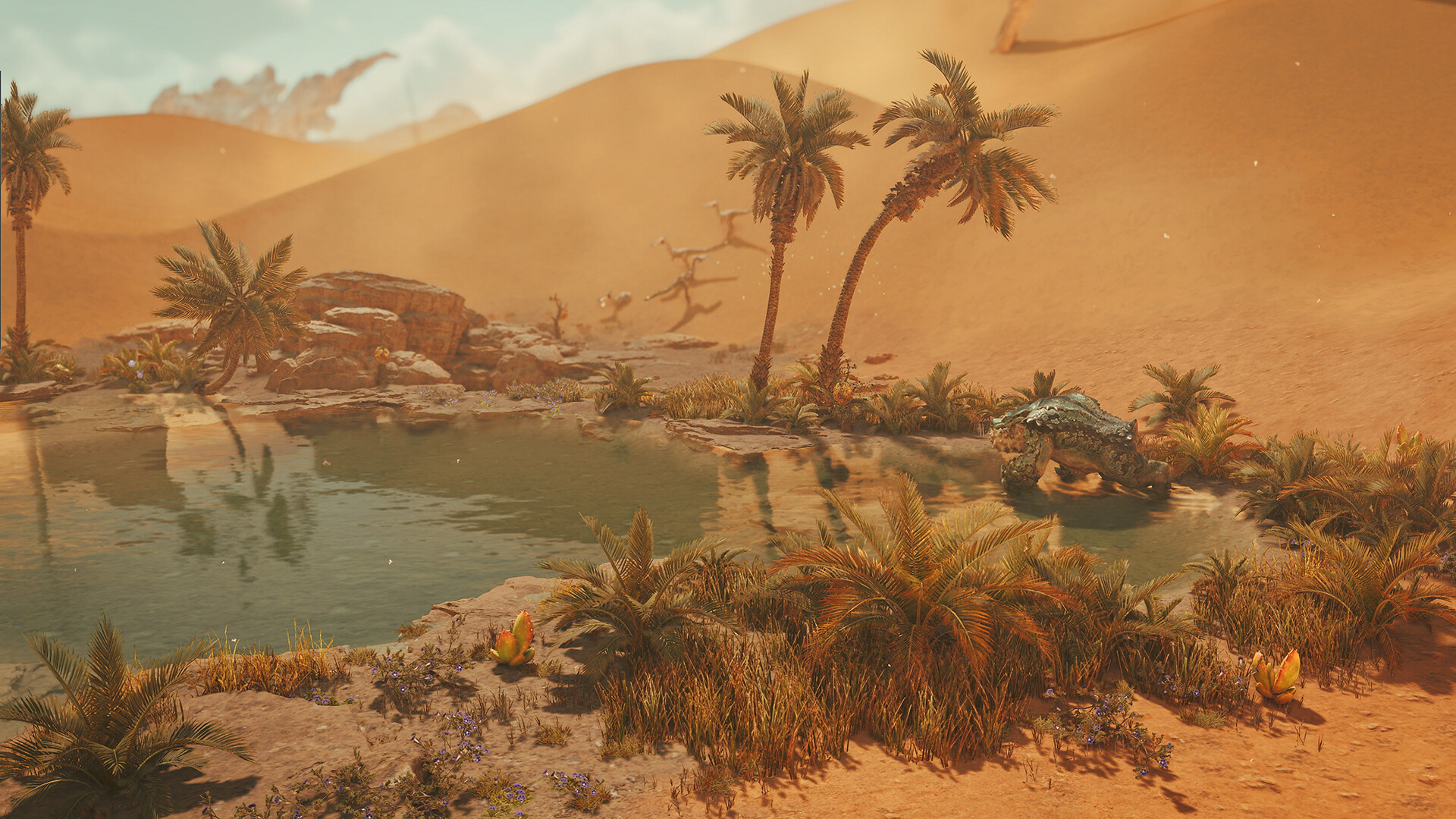 Monster Hunter Wilds - Oasis en el desierto de las Tierras Prohibidas - Juegosrpg.com