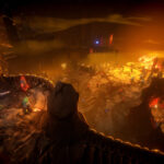No Rest for the Wicked - Combate en un campamento en llamas con varios enemigos - Juegosrpg.com