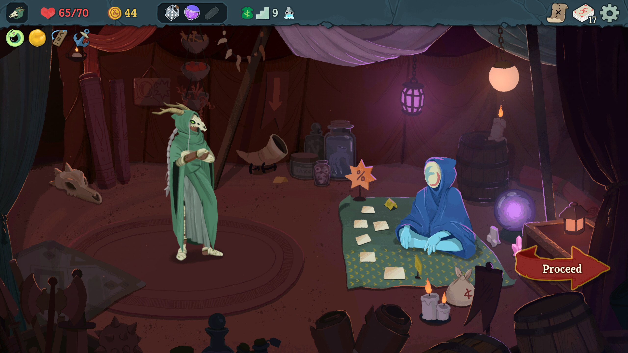 Slay the Spire 2 - Evento de Symbiote frente a una criatura amorfa en la Spire - Juegosrpg.com