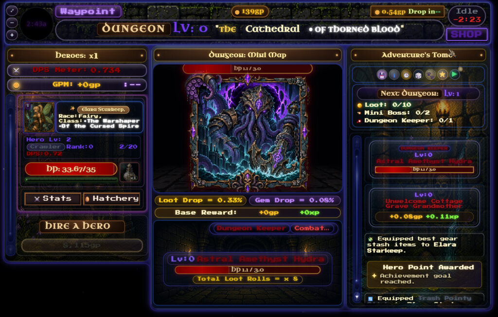 Wallpaper Dungeon - jefe final en la vista principal de la mazmorra - Juegosrpg.com