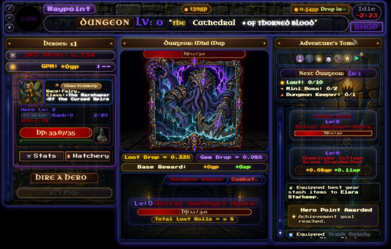 Wallpaper Dungeon - jefe final en la vista principal de la mazmorra