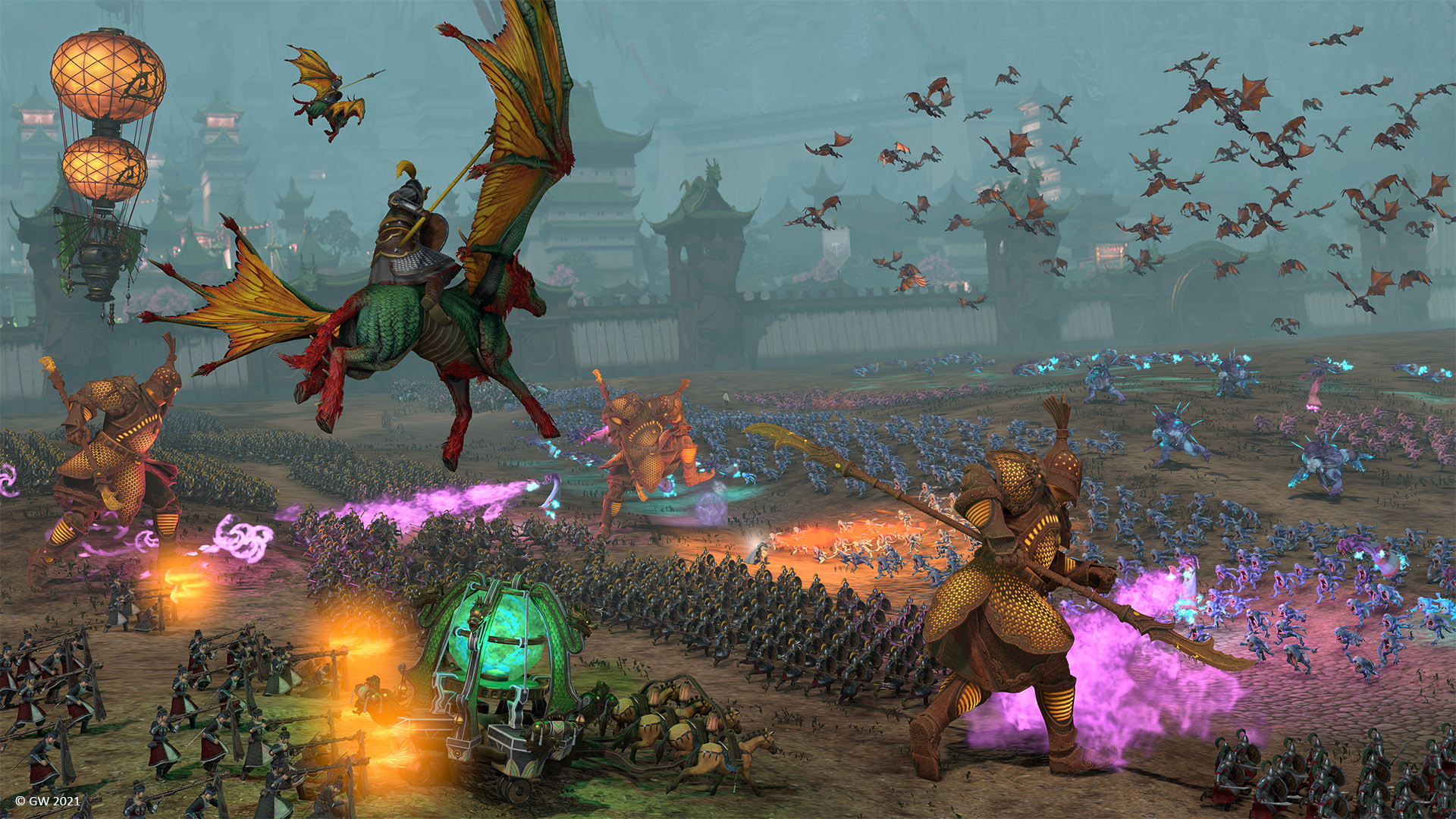 Total War: Warhammer III - Batalla entre Cathay y Skaven - Juegosrpg.com