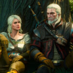 The Witcher 3: Wild Hunt - Geralt y Ciri sentados observando el bosque - Juegosrpg.com