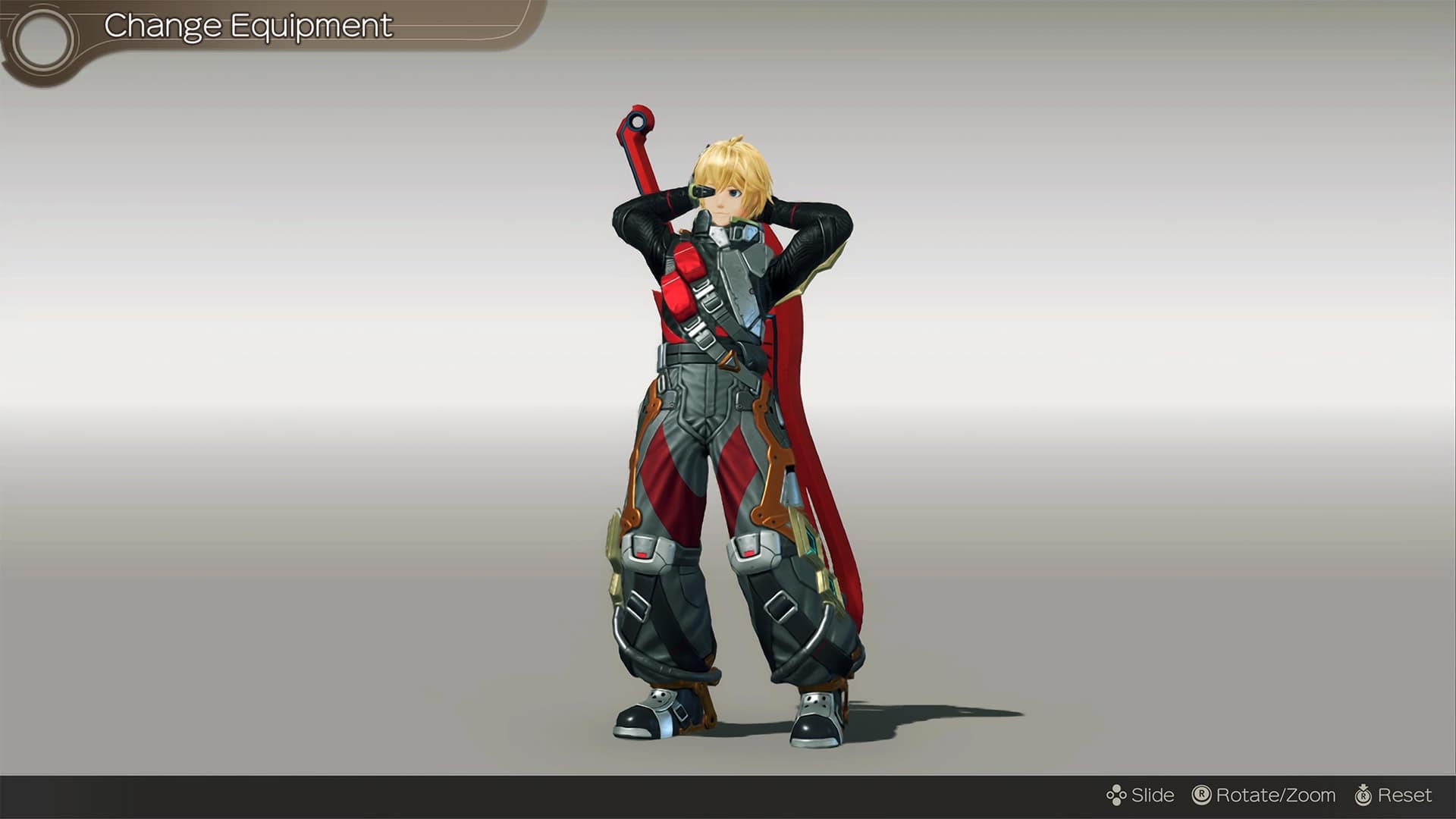 Xenoblade Chronicles Definitive Edition - Pantalla de cambio de equipo de Shulk - Juegosrpg.com