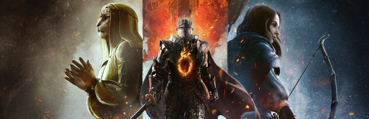 Dragon's Dogma 2 - arte oficial con los protagonistas y sus peones - Juegosrpg.com