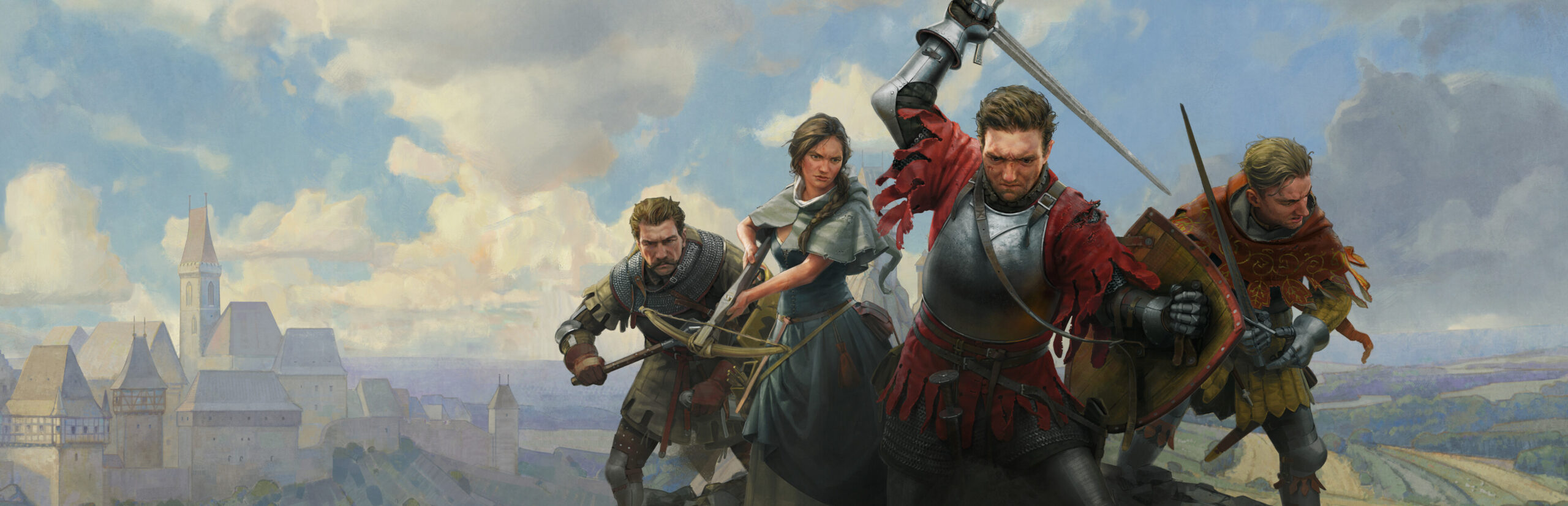 Kingdom Come Deliverance 2 - Henry y sus compañeros en el arte oficial del juego - Juegosrpg.com