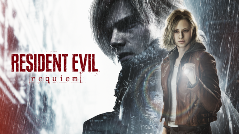 Leon S. Kennedy y Grace Ashcroft en el arte oficial del juego