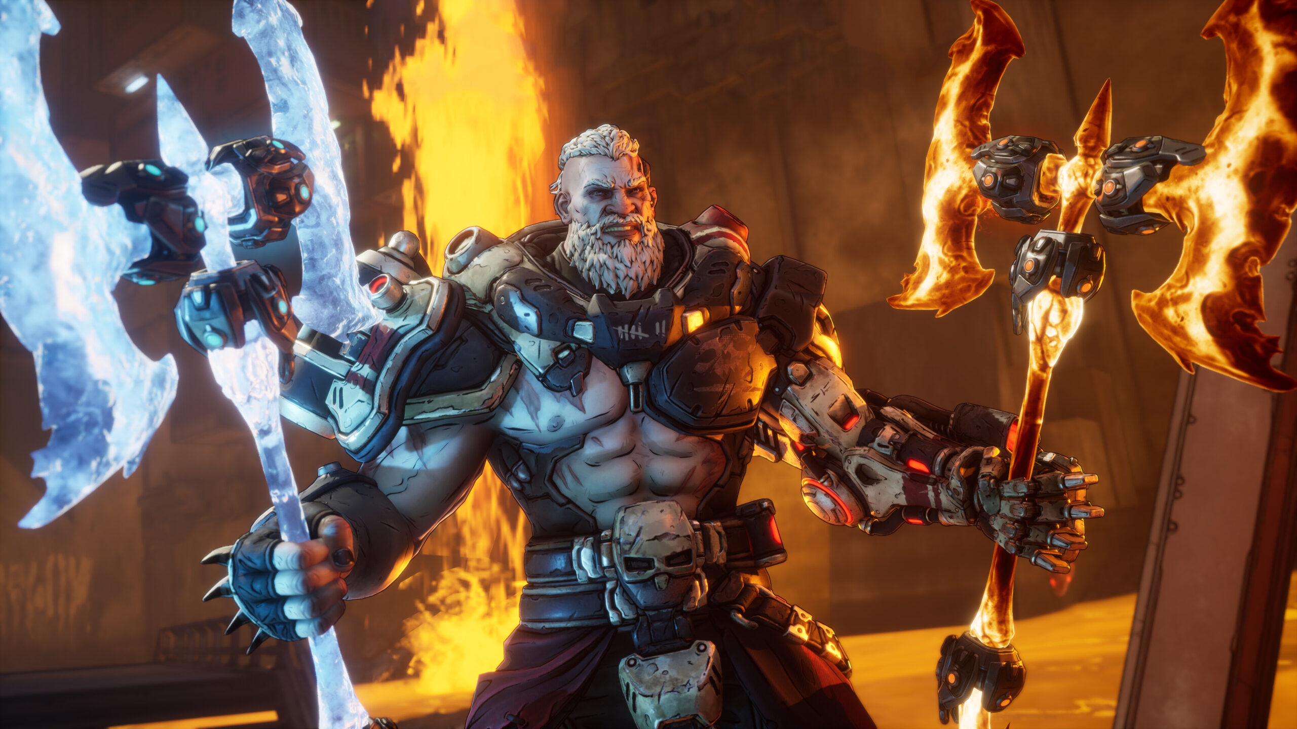 Borderlands 4 - Amon con sus hachas de hielo y fuego - Juegosrpg.com