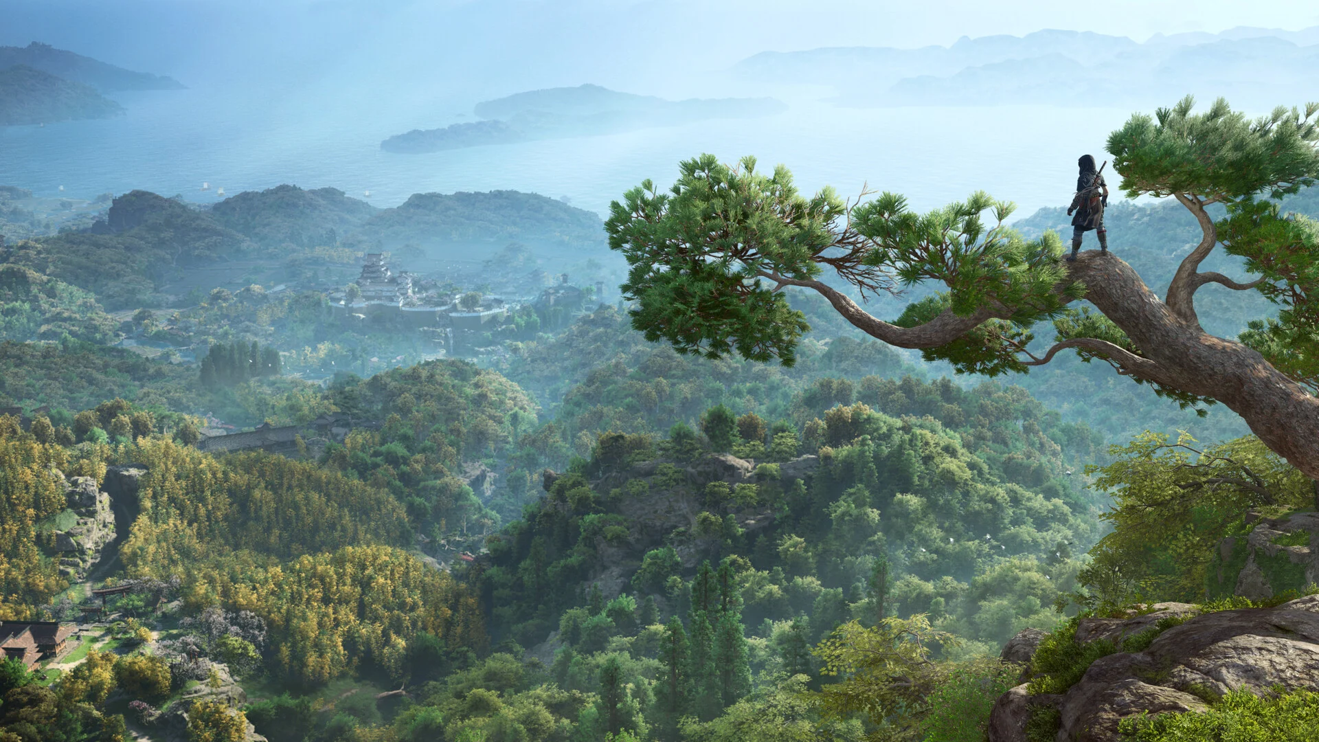 Assassin's Creed Shadows - Paisaje de bosques y montañas del Japón feudal - Juegosrpg.com
