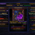 Wallpaper Dungeon - interfaz del RPG idle con héroes, mapa de mazmorra y botín - Juegosrpg.com