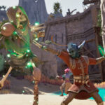 Avowed - combate cuerpo a cuerpo contra un esqueleto encapuchado - Juegosrpg.com