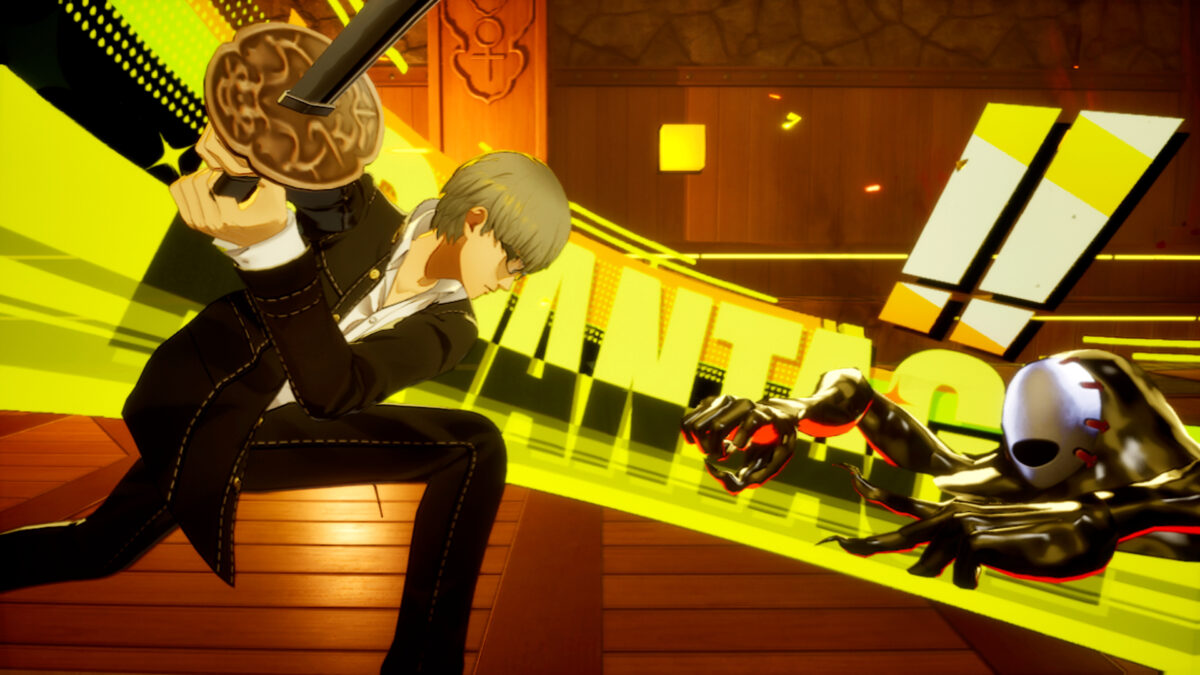 Persona 4 Revival - Yosuke lanzando un ataque en combate - Juegosrpg.com